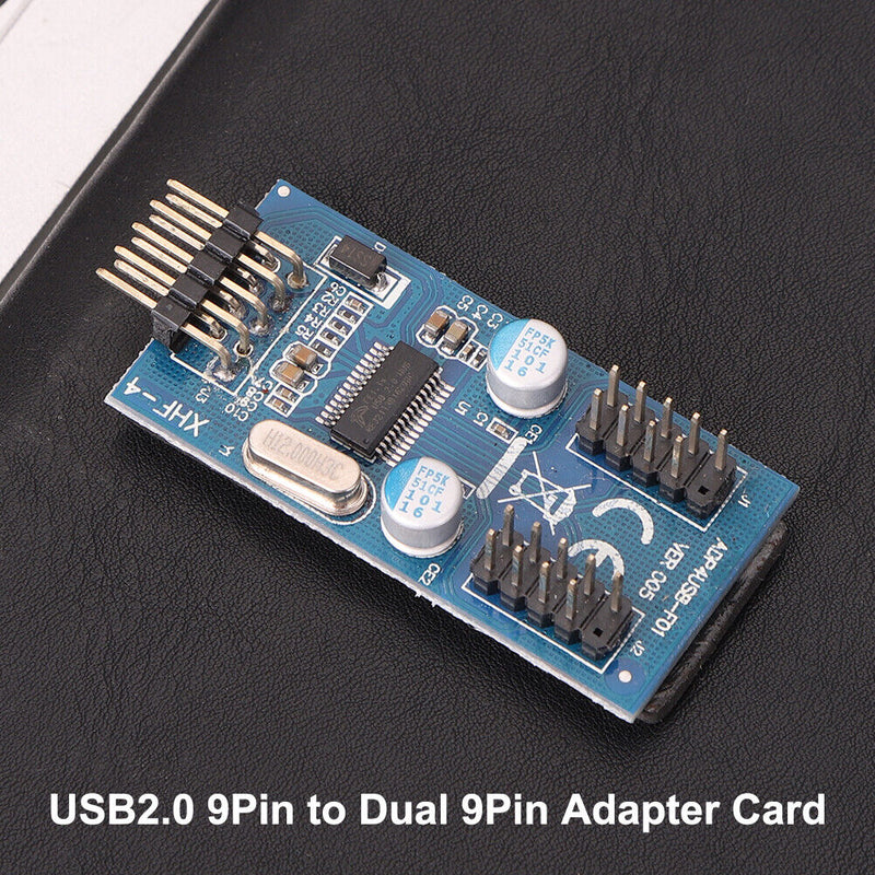 USB Header Adapter Card 1 to 2 9Pin to Dual 9Pin HUB Connector Splitter