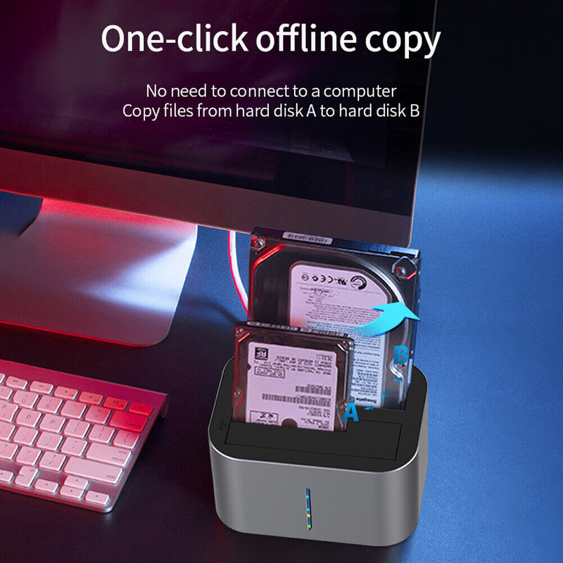 External Hard Drive Docking Station SATA to USB3.0 for 2.5/3.5 in HDD (EU)