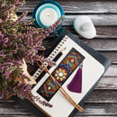 Handmade DIY Special Shaped Diamond Painting Leather Tassel Bookmarks Girl Gifts