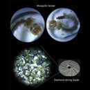 Handheld Mini Magnifying Glass 100X LED Light Jewelry Magnifier Microscope