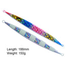 Fishing Lure Swimbait Iron Plate Deep Sea Jig Hard Baits (Colorful 150g) Newly