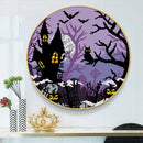 Partial Embroidery Kits Halloween Castle 11CT Stamped Needlework Home Decoration