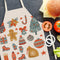 Christmas Printing Kitchen Cotton Linen Apron for Kids Home Cooking Baking Bibs