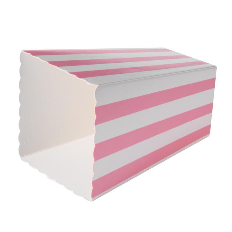12pcs Favor Candy Treat Popcorn Boxes for Wedding Party Supply(Pink)