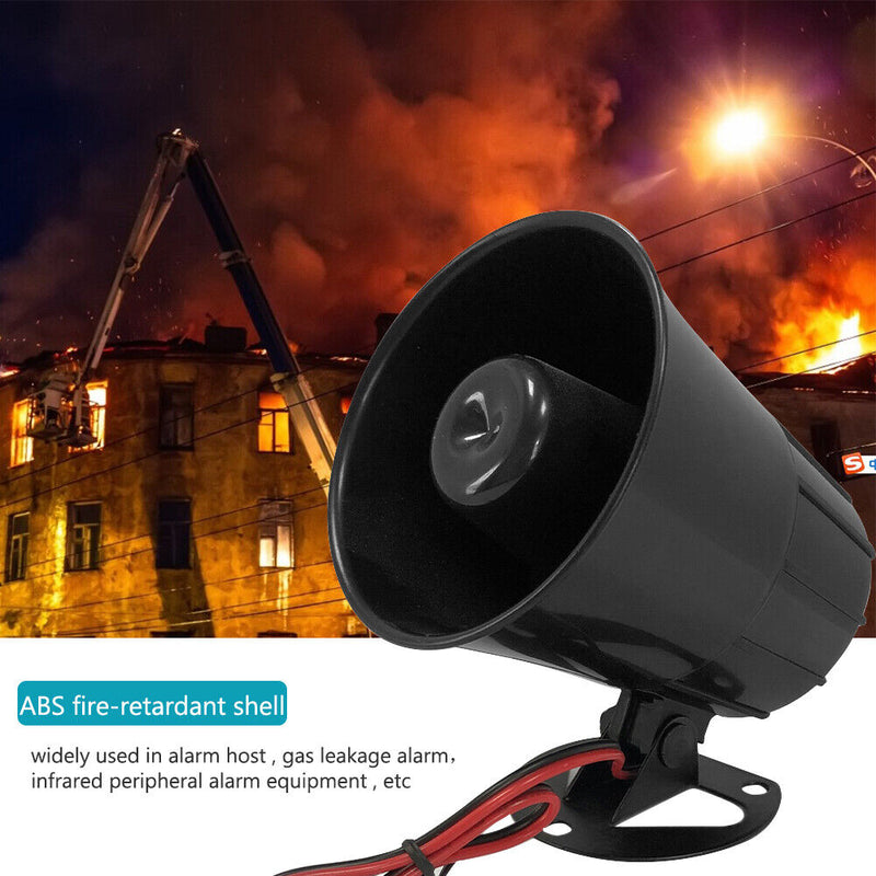125dB Loud Alarm Siren Electric Horn Universal for Car Motorcycle Truck 12V 2