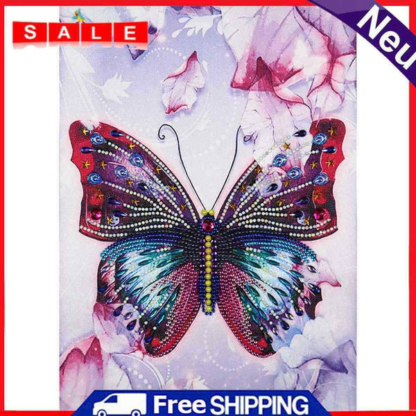5D DIY Diamond Painting Partial Special Drill Butterflies Picture of Rhinestone
