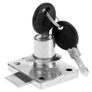 Hardware Steel Drawer Lock Desk Wardrobe Furniture Cabinet Locker w/2 Keys