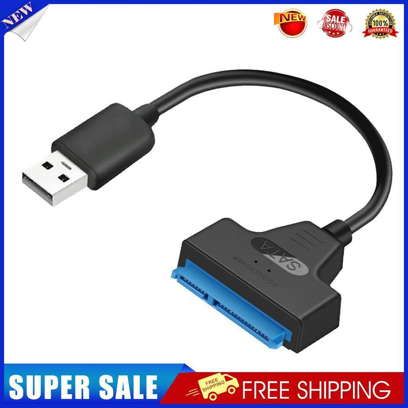 USB 2.0 to SATA 22pin Adapter Converter Cable for 2.5in HDD SSD Hard Drives