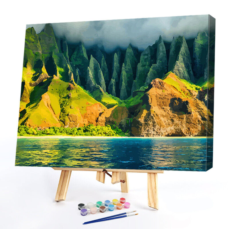 Landscape No Frame Pictures By Number DIY Digital Coding Oil Painting Home Decor
