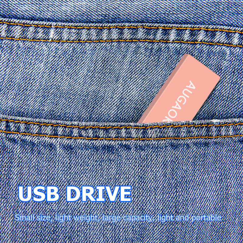 Mini Metal USB 2.0 Flash Drive 64GB 32GB 16GB 8GB 4GB Pendrive (4G)(Pink)