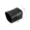 5pcs Billiard Cue Rubber Protective Sleeve Billiard Accessories (Black)