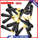 30pcs Fishing Floats Copper Rubber Bobber Fishing Float Rotation Buoy (S)