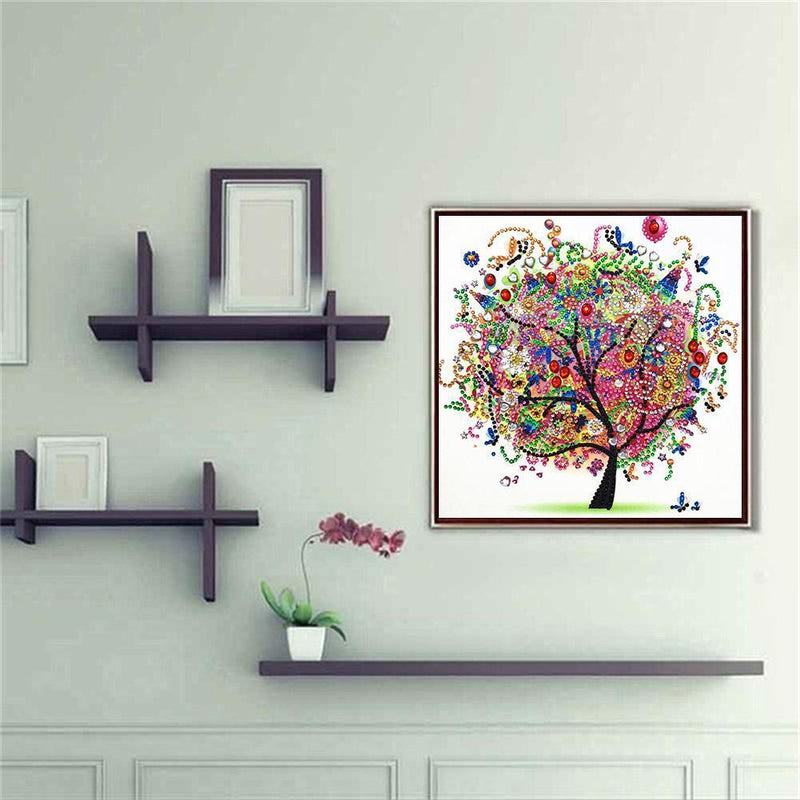 5D DIY Tree Special Shaped Diamond Painting Cross Stitch Mosaic Craft Kits
