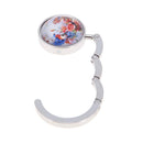 Portable Metal Handbag Hook Hanger Foldable Table Bag Purse Holder Hanger(D