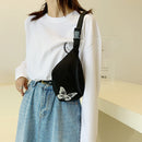 Women Fanny Pack Nylon Butterfly Reflective Casual Shoulder Crossbody Chest Bags