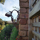 Art Hanging  Metal  Peeping Cow Ornaments Outdoor Garden Adornment Decor hot.