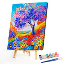 Paint By Numbers Kit DIY Flowers Tree Colouring Oil Art Picture Ornaments