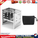 Camping Mini Folding Firewood Stove Double-Layer Charcoal Burning Stoves Newly