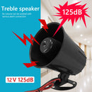 125dB Loud Alarm Siren Electric Horn Universal for Car Motorcycle Truck 12V 2