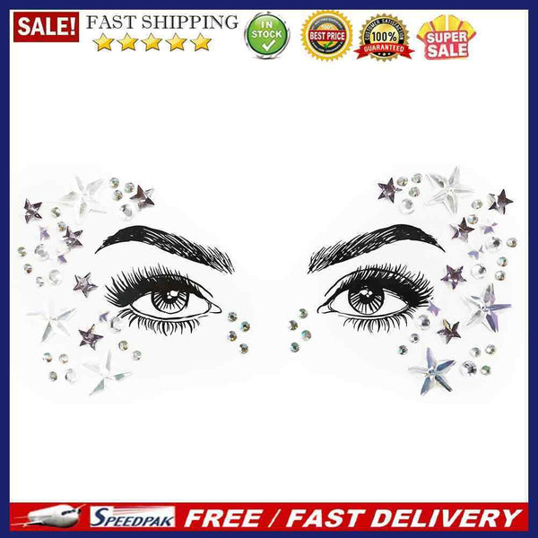Temporary Makeup Face Tattoo Stickers Face Jewels Makeup Tool for Party Cosme