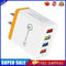 5pcs 4 USB 3A US Plug Adapter Travel Fast Charging(Orange)