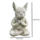 Zen Dog Statue Micro Landscape Stone Sculptures Meditation Dog Sculpture
