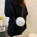 #A Women Round Shoulder Bags Ball Shaped PU Leather Small Purse Phone Crossbody
