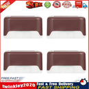 4x Solar Deck Step Wall Lights Stairs Fence Decor Lamps (Brown/Warm Light) Newly