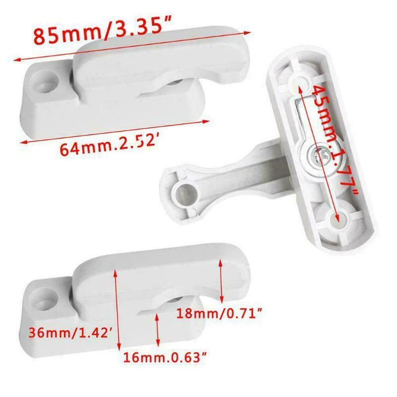 Door Sash Jammer Safety Restrictor Latch Tool Locking Window Security Locks L4O9