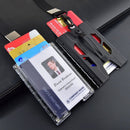 with 1 Clear Window ID Credit Holder Badge Holder Wallet Metal Money Clip