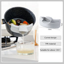 Silicone Soup Diversion Duckbill Drain Anti Spill Liquid Dispenser (Grey)