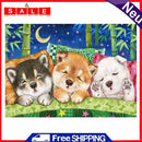 Dog 5D DIY Full Round Drill Diamond Painting Rhinestone Picture Kits Wall Decor