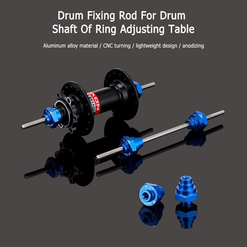 TOOPRE Aluminum Bike Bicycle Hub Rim Tuner Thru Axle Adapter Wheel Truing Stand