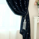 Full Blackout Shading Stars Bedroom Balcony Curtains Hook Grommet Purdah(2)