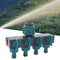 4 Way Pants Splitters Drip Garden Irrigation 1/2 3/4 inch Water Pipe Connector