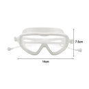 Swimming Goggles with Earplugs Waterproof Adults Diving Eyewear (White)2x