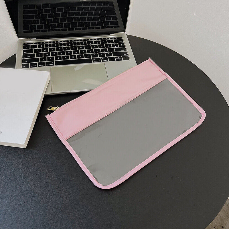 Transparent Clutch Bag Letter Cosmetic Bag PVC Travel Makeup Handbag Organizer