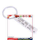 Couple Keychains - I Love You More The End I Win Cute Friendship Keyring Newly