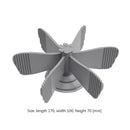 Pet Dog Feeding Food Bowl Rotating Slow Down Eating Feeder Dish Bowl (Grey)