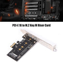 PCI-E 1X to M.2 NVME M Key Riser Adapter Card Supports 2230 2242 2260 2280 SSD