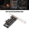 PCI-E 1X to M.2 NVME M Key Riser Adapter Card Supports 2230 2242 2260 2280 SSD