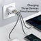 Baseus CCXJ-D02 30W 3 Ports USB Type C Mobile Phone Fast Charger (White)