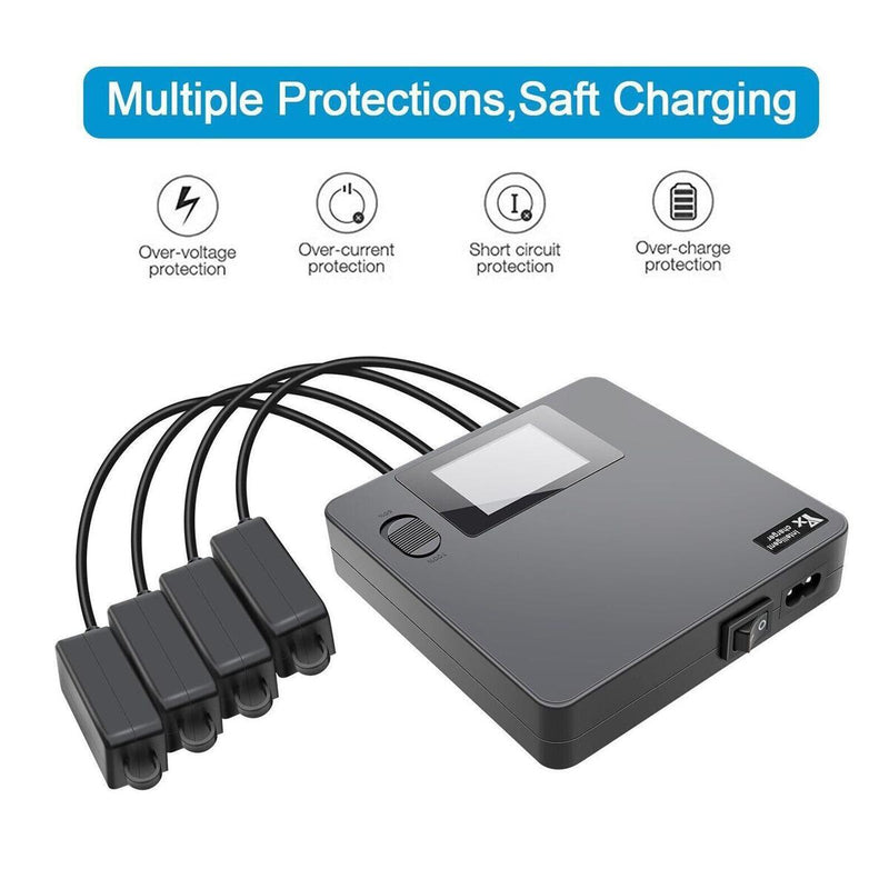Battery LCD Digital Fast Charger For  Mini 3 Pro Accessories 4 Ports Charge#