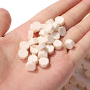 100pcs Octagon Sealing Wax Beads Seal Stamp Wax Pills White (Milky White) Newly