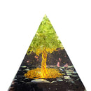 Crystal Energy Orgone Pyramid Mold Gather Wealth Prosperity Peridot Healing Gem