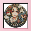Not Full Embroidery DIY Maid Printed Cross Stitch 11CT Cotton Thread Set