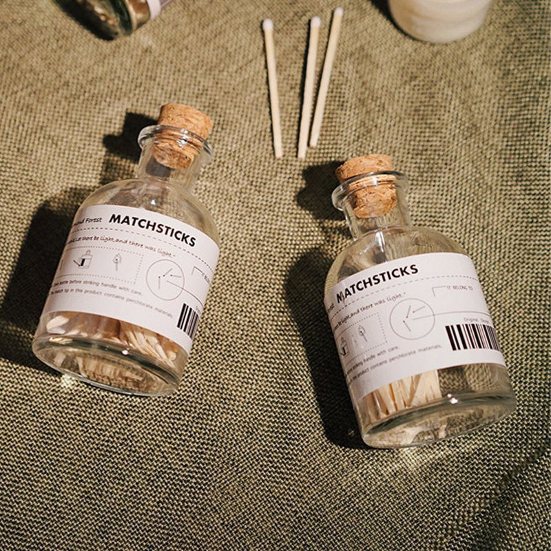 Empty Bottle Scented Candle Match Bottle Storage Bottle Transparent Glass