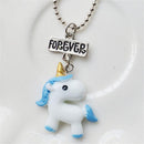 Fashion Best Friend Forever Unicorn Pendants Friendship Bff Necklace Bead Chain