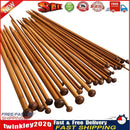 36pcs 18 Size Carbonize Bamboo Single Pointed Crochet Knitting Needles Newly