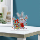 Diamond Painting Ornaments Easter Bunny DIY Crystal Drill Handmade Mosaic Cra